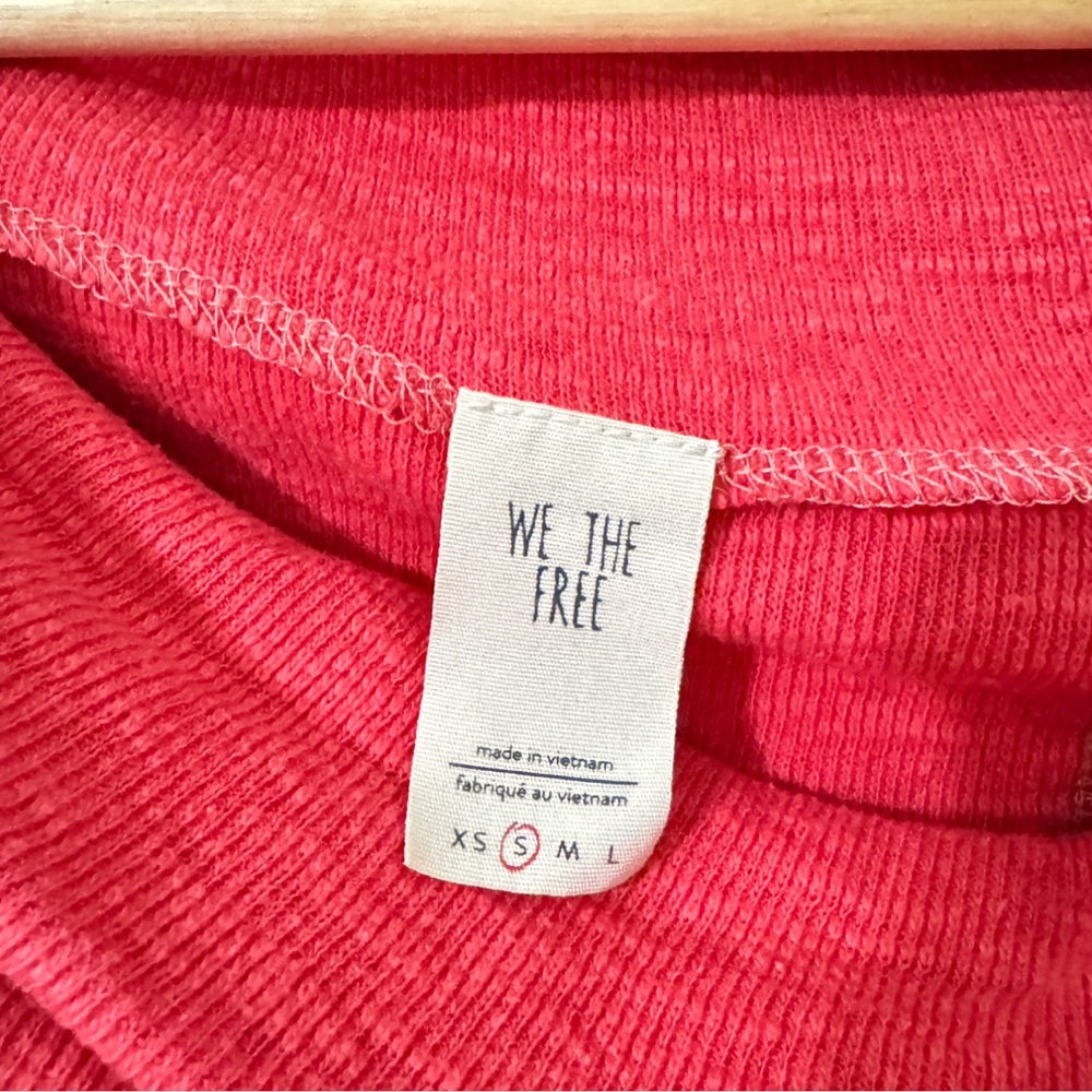 We The Free Vibrant Red Women's Poncho Sweater - Picture 2 of 2